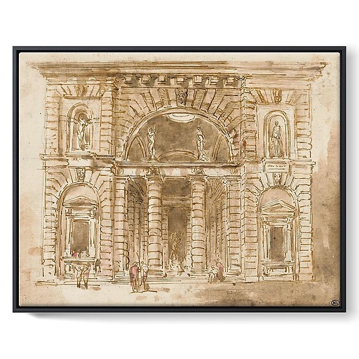 Façade de palais avec portail monumental (toiles encadrées)