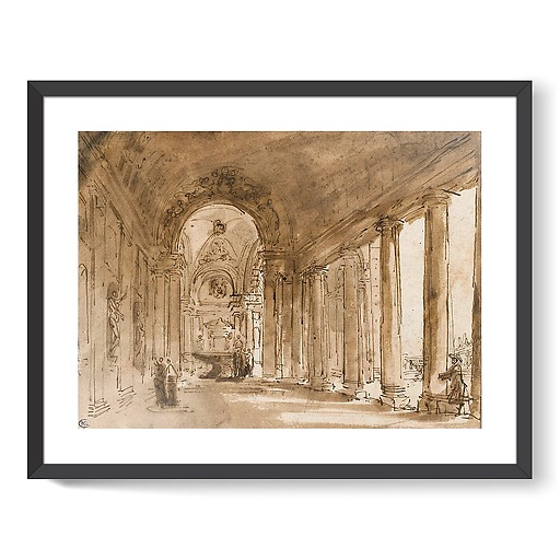 Portico of the Villa Albani (framed art prints)