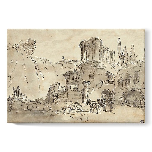 Temple of the Sibyl (stretched canvas)