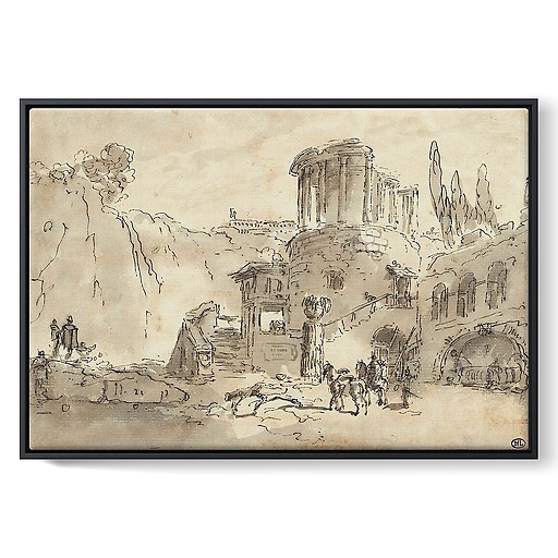 Temple of the Sibyl (framed canvas)