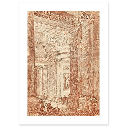 Interior of St. Peter's of Rome (canvas without frame)