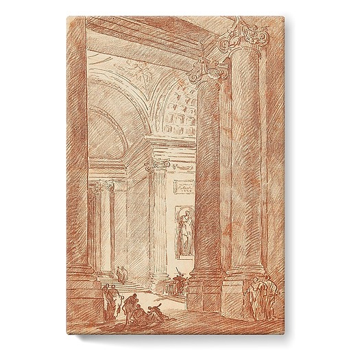 Interior of St. Peter's of Rome (stretched canvas)
