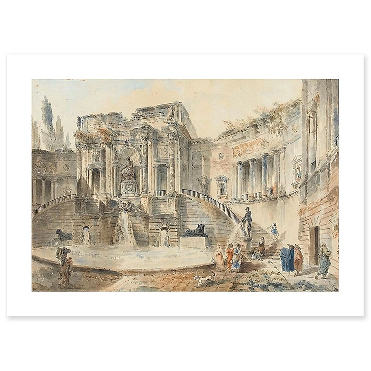 Monumental fountain (art prints)