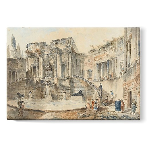 Monumental fountain (stretched canvas)