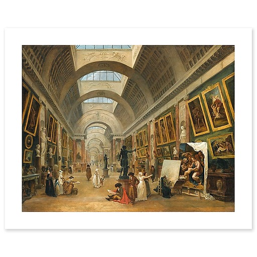 Development project for the Grande Galerie du Louvre in 1796 (art prints)