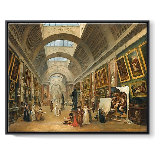 Projet d'aménagement de la Grande Galerie du Louvre en 1796 (toiles encadrées)