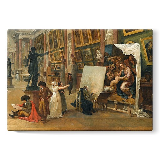 Projet d'aménagement de la Grande Galerie du Louvre en 1796 (toiles sur châssis)