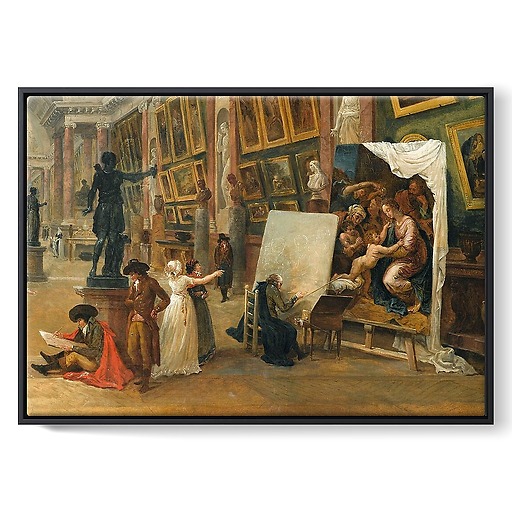 Development project for the Grande Galerie du Louvre in 1796 (framed canvas)