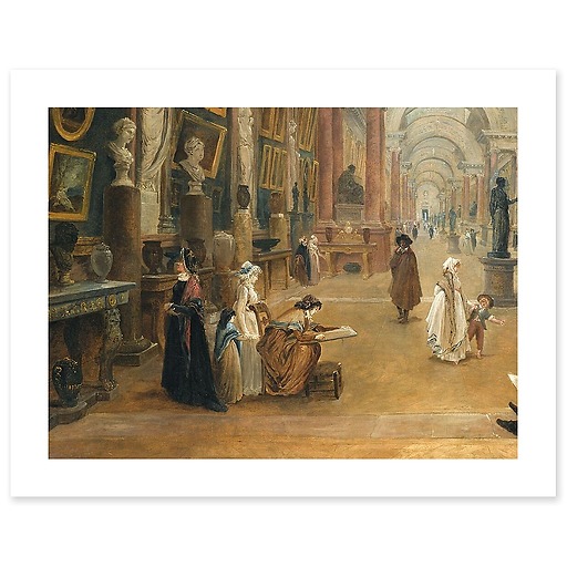 Projet d'aménagement de la Grande Galerie du Louvre en 1796 (affiches d'art)