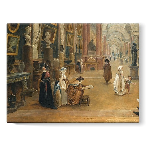 Development project for the Grande Galerie du Louvre in 1796 (stretched canvas)