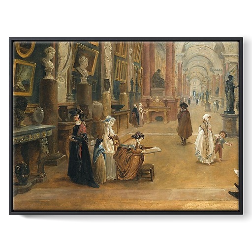 Projet d'aménagement de la Grande Galerie du Louvre en 1796 (toiles encadrées)