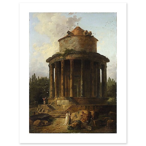 A circular temple once dedicated to (canvas without frame)