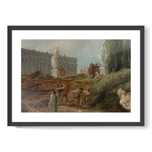 Vue du Bosquet des "Bains d'Apollon" (affiches d'art encadrées)
