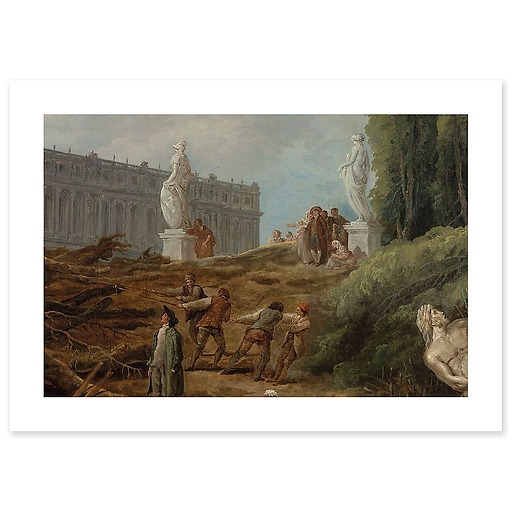 Vue du Bosquet des "Bains d'Apollon" (toiles sans cadre)
