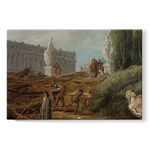 View of the Bosquet des "Bains d'Apollon" (stretched canvas)