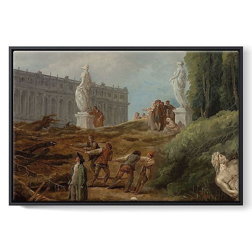 View of the Bosquet des "Bains d'Apollon" (framed canvas)