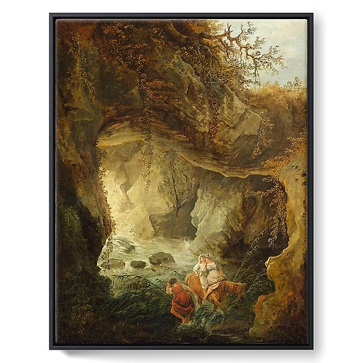 The cave (framed canvas)