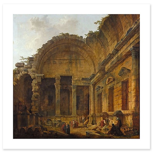 Inside the Temple of Diana (canvas without frame)