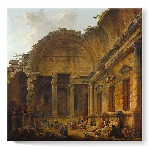 Inside the Temple of Diana (stretched canvas)