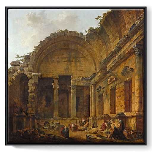 Inside the Temple of Diana (framed canvas)
