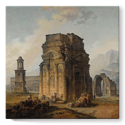 L'Arc de Triomphe et le théatre d'Orange (toiles sur châssis)