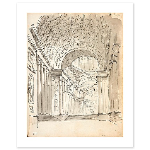 Architectural capriccio (canvas without frame)
