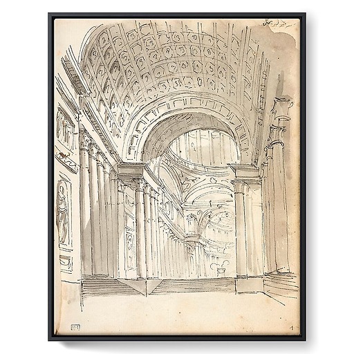Architectural capriccio (framed canvas)