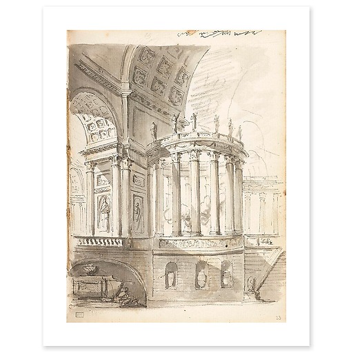 Animated architectural capriccio (canvas without frame)