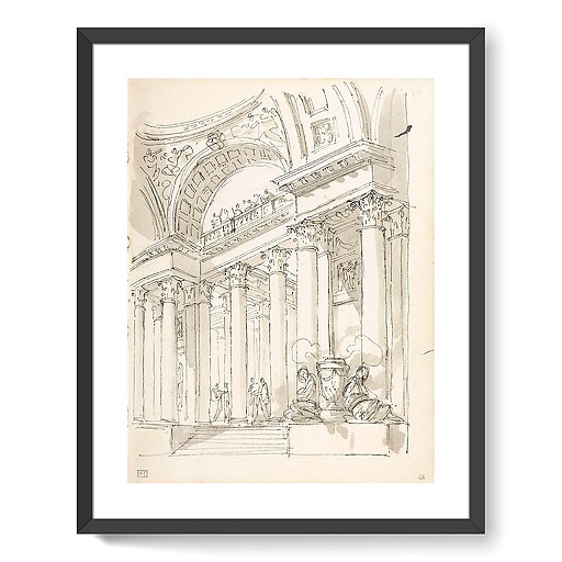 Animated colonnade (framed art prints)