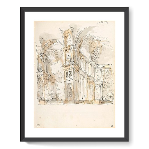 Animated architectural whim (framed art prints)