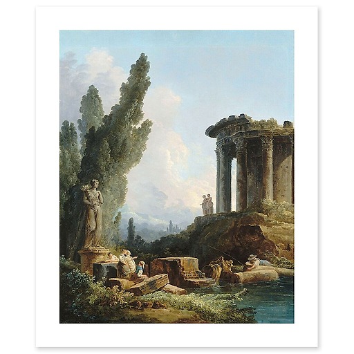 Ancient ruins (canvas without frame)