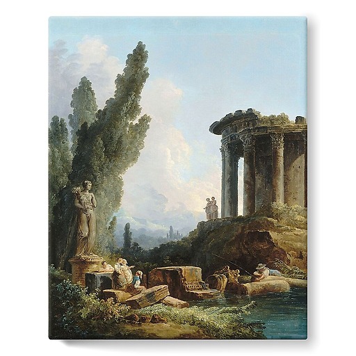 Ancient ruins (stretched canvas)