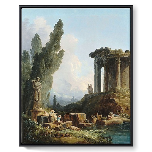 Ancient ruins (framed canvas)