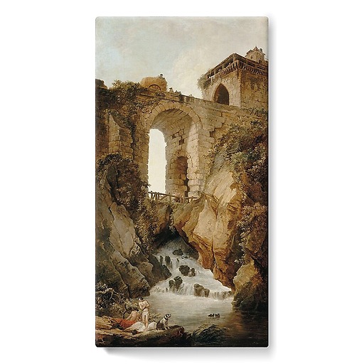 The big bridge or the stream (stretched canvas)