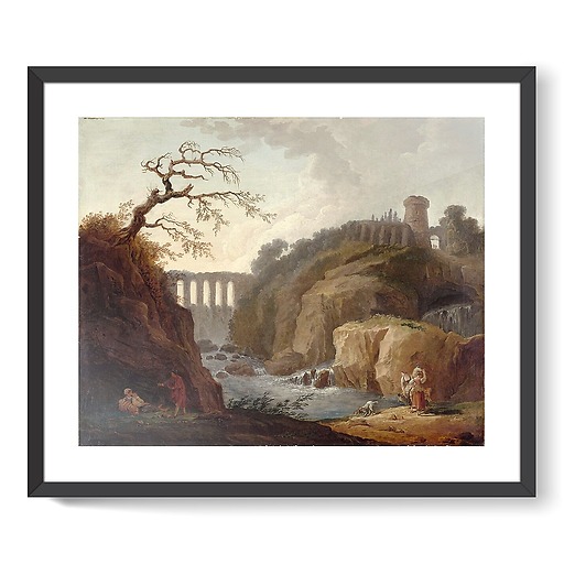 Landscape with aqueduct and stream (framed art prints)