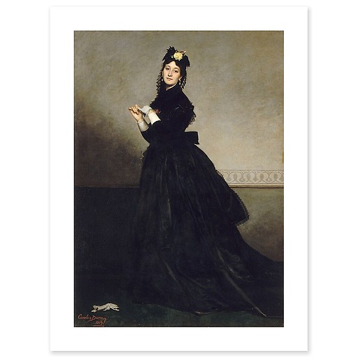 The Lady with the glove (art prints)
