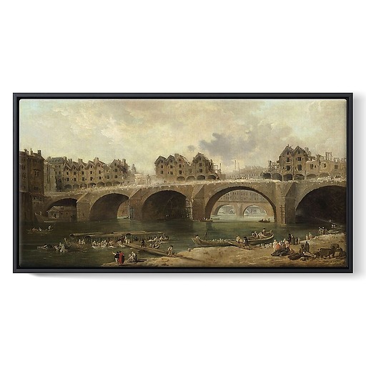 Démolition des maisons du pont Notre-Dame, en 1786 (toiles encadrées)