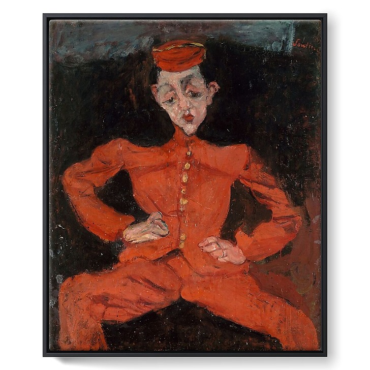 The groom Title assigned: The hunter (framed canvas)