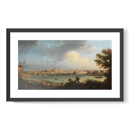 Vue d'Avignon, de la rive droite du Rhône, près de Villeneuve (framed art prints)