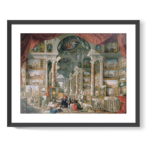 Galerie de vues de la Rome moderne (détail) (framed art prints)