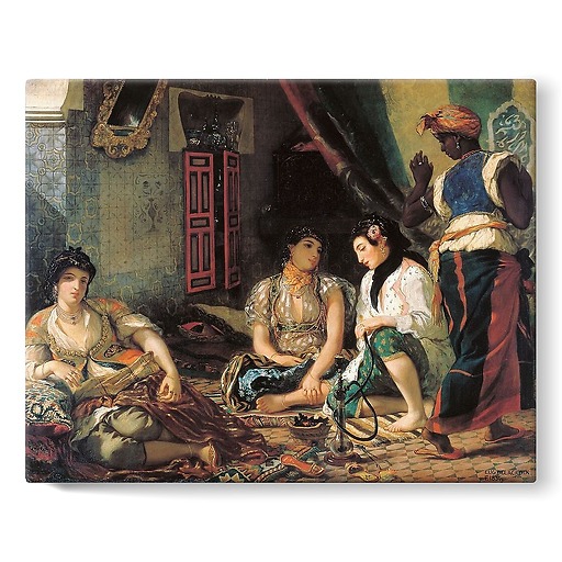 Women from Algiers in their apartments (stretched canvas)