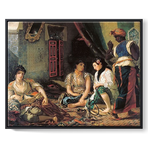 Women from Algiers in their apartments (framed canvas)