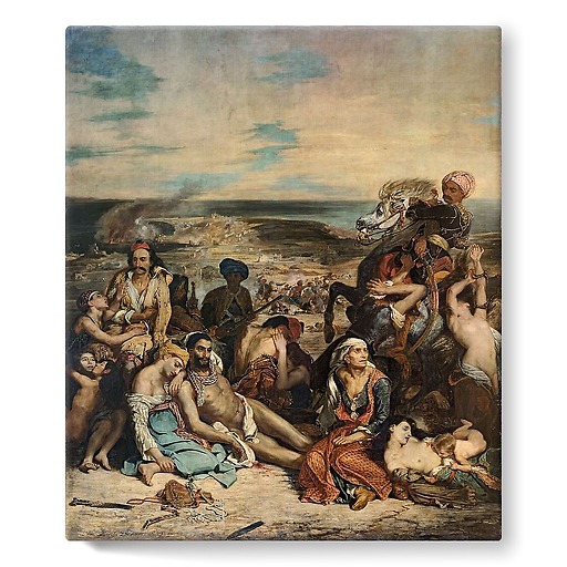 Scenes of the Scio massacres (stretched canvas)