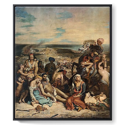 Scenes of the Scio massacres (framed canvas)