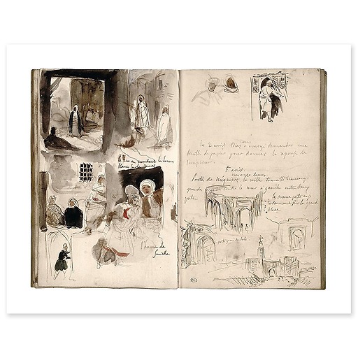 Notes and sketches taken in Meknes (art prints)