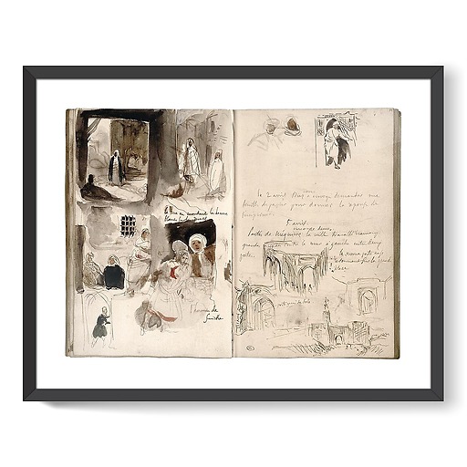 Notes and sketches taken in Meknes (framed art prints)