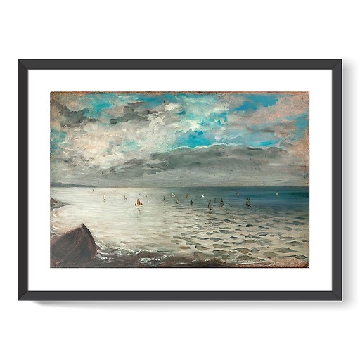 La Mer vue des hauteurs de Dieppe (affiches d'art encadrées)