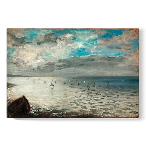 The Sea seen from the heights of Dieppe (stretched canvas)
