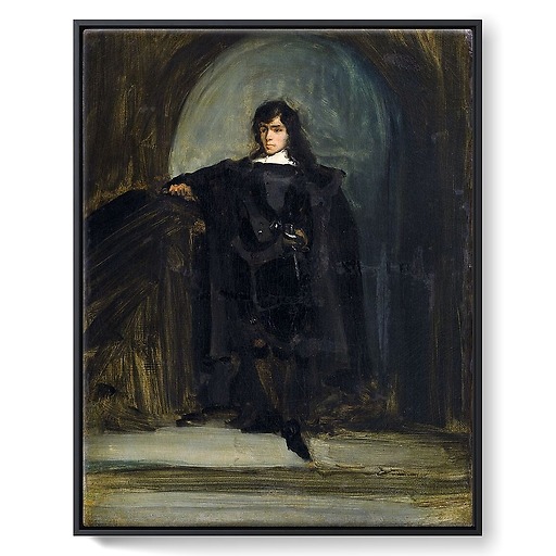 Self-portrait in Ravenswood or Hamlet (framed canvas)