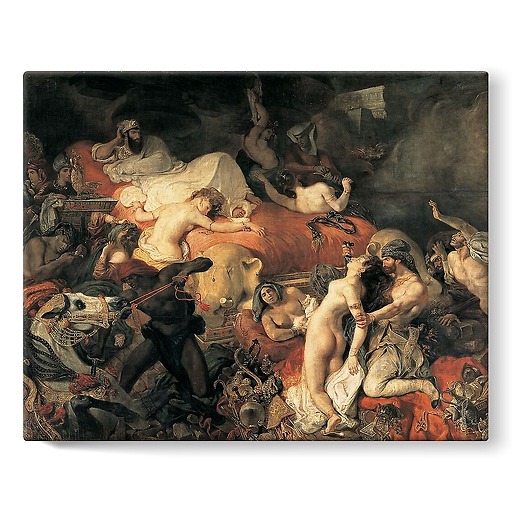 The Death of Sardanapale (stretched canvas)